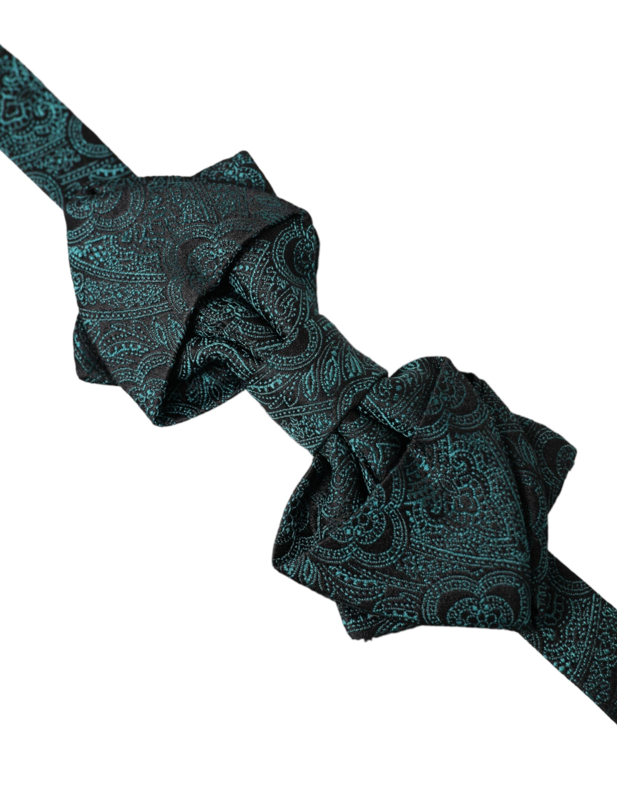 Dolce & Gabbana Green Bandana Silk Adjustable Neck Bow Tie - Luksusmuotia Dolce & Gabbana - Tutustu YVES JAVANNI® 