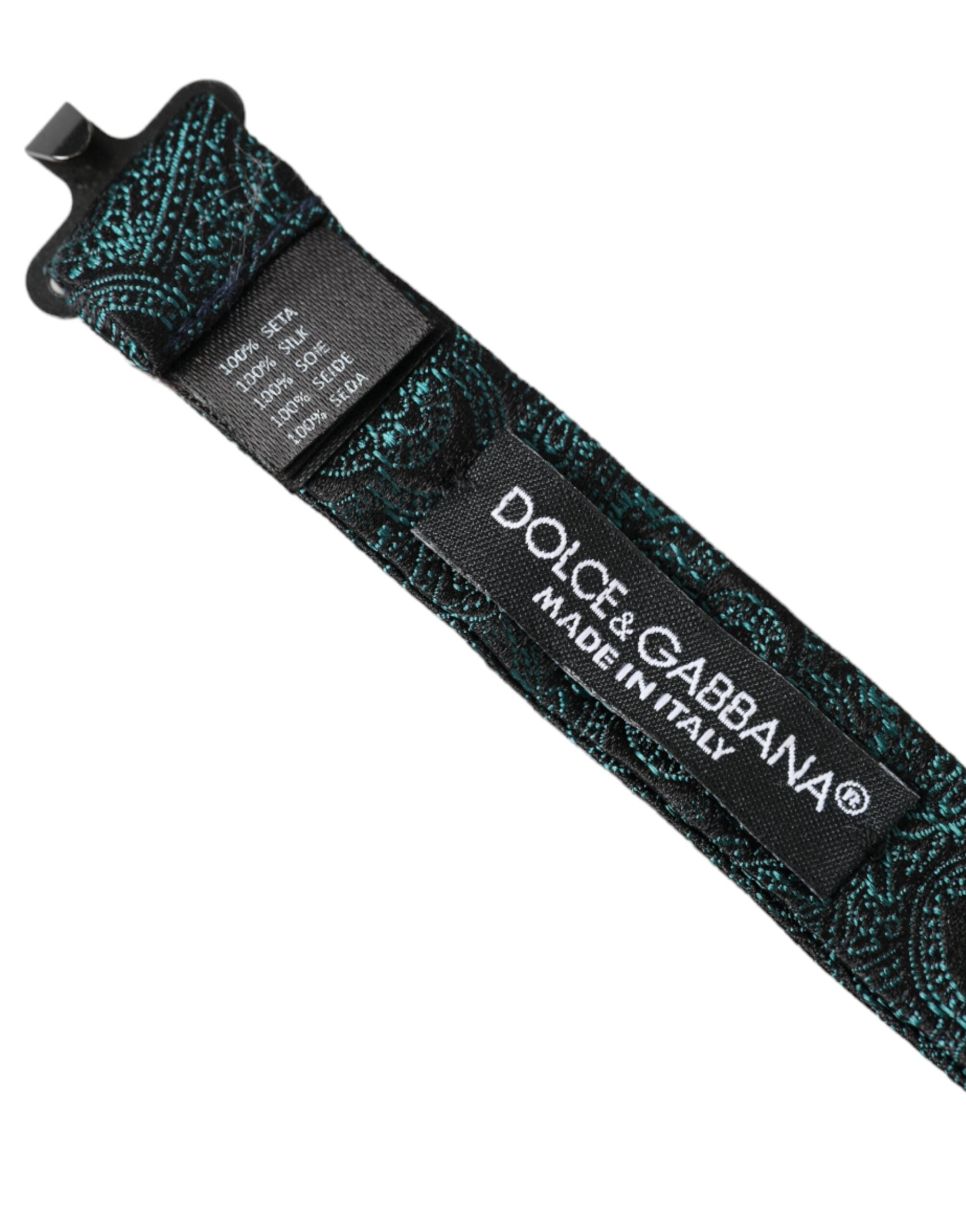 Dolce & Gabbana Green Bandana Silk Adjustable Neck Bow Tie - Luksusmuotia Dolce & Gabbana - Tutustu YVES JAVANNI® 