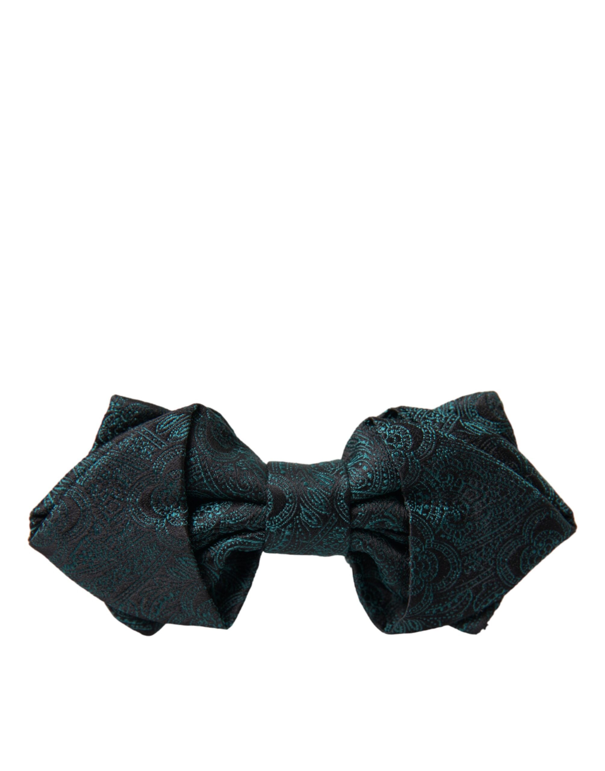 Dolce & Gabbana Green Bandana Silk Adjustable Neck Bow Tie - Luksusmuotia Dolce & Gabbana - Tutustu YVES JAVANNI® 