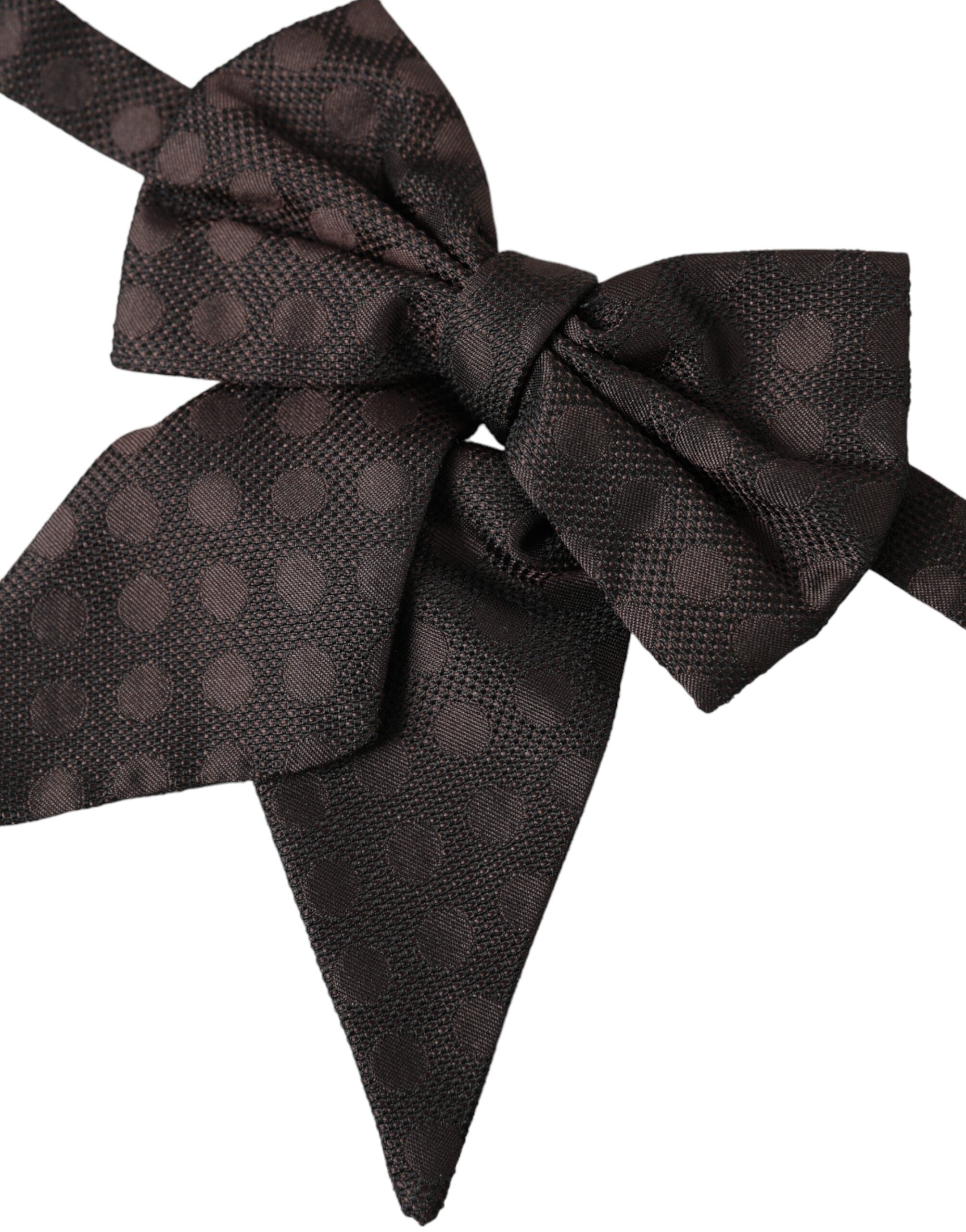 Dolce & Gabbana Brown Ribbon Silk Adjustable Neck Men Bow Tie - Luksusmuotia Dolce & Gabbana - Tutustu YVES JAVANNI® 