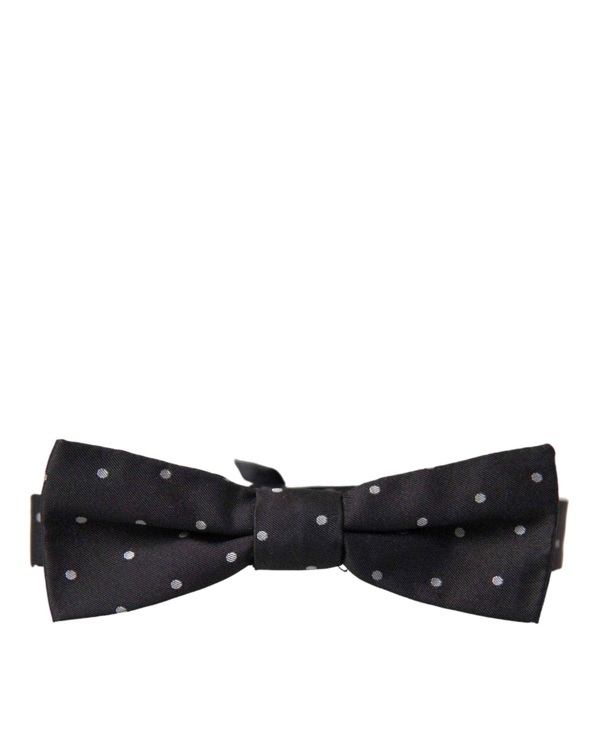 Dolce & Gabbana Black White Polka Dot Silk Men Neck Bow Tie - Luksusmuotia Dolce & Gabbana - Tutustu YVES JAVANNI® 