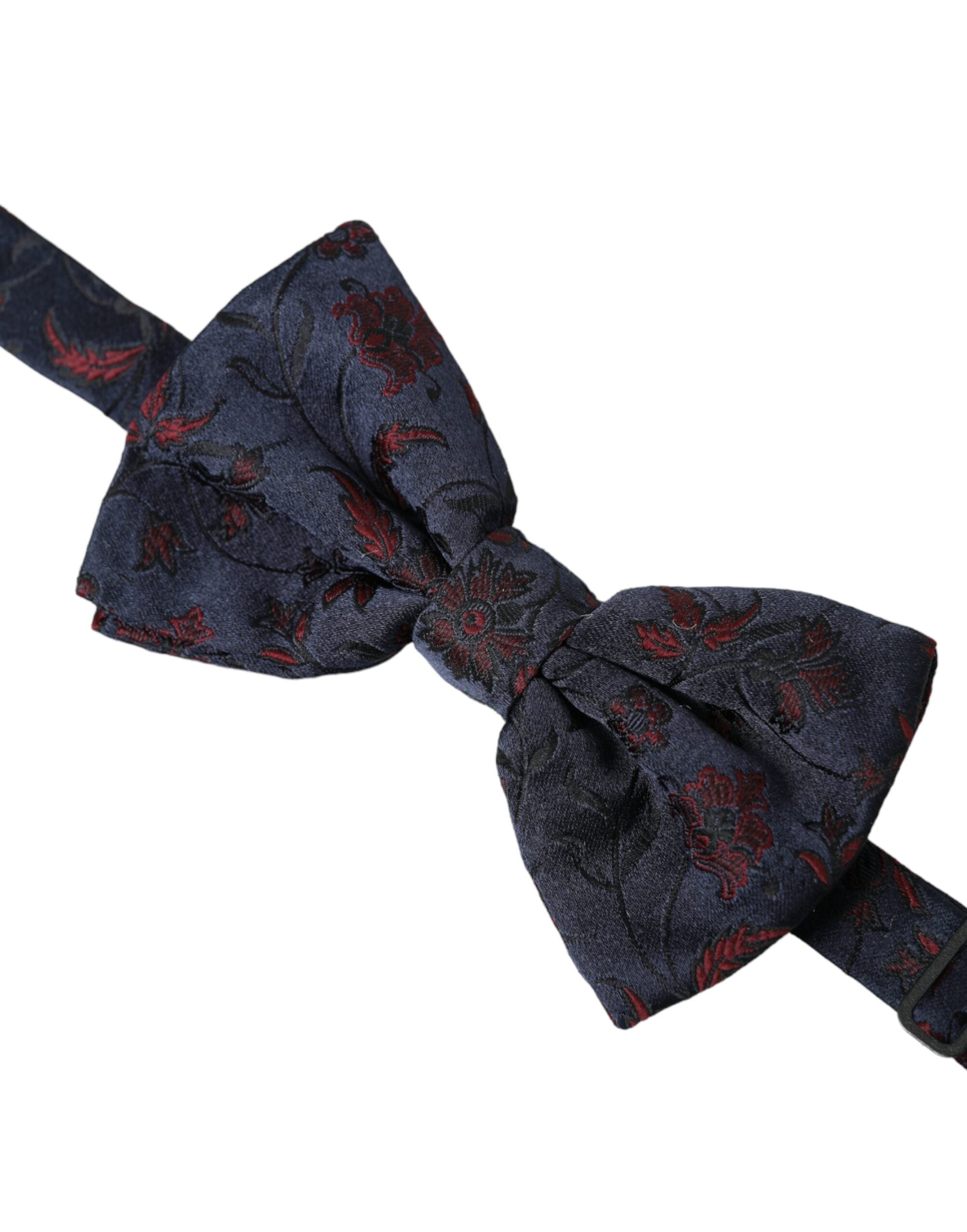 Dolce & Gabbana Blue Floral Brocade Adjustable Neck Men Bow Tie - Luksusmuotia Dolce & Gabbana - Tutustu YVES JAVANNI® 