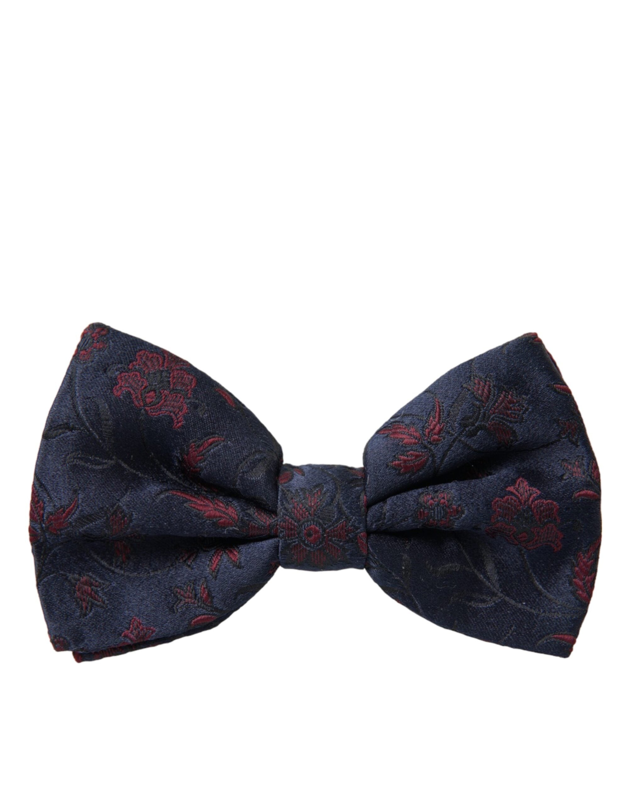 Dolce & Gabbana Blue Floral Brocade Adjustable Neck Men Bow Tie - Luksusmuotia Dolce & Gabbana - Tutustu YVES JAVANNI® 