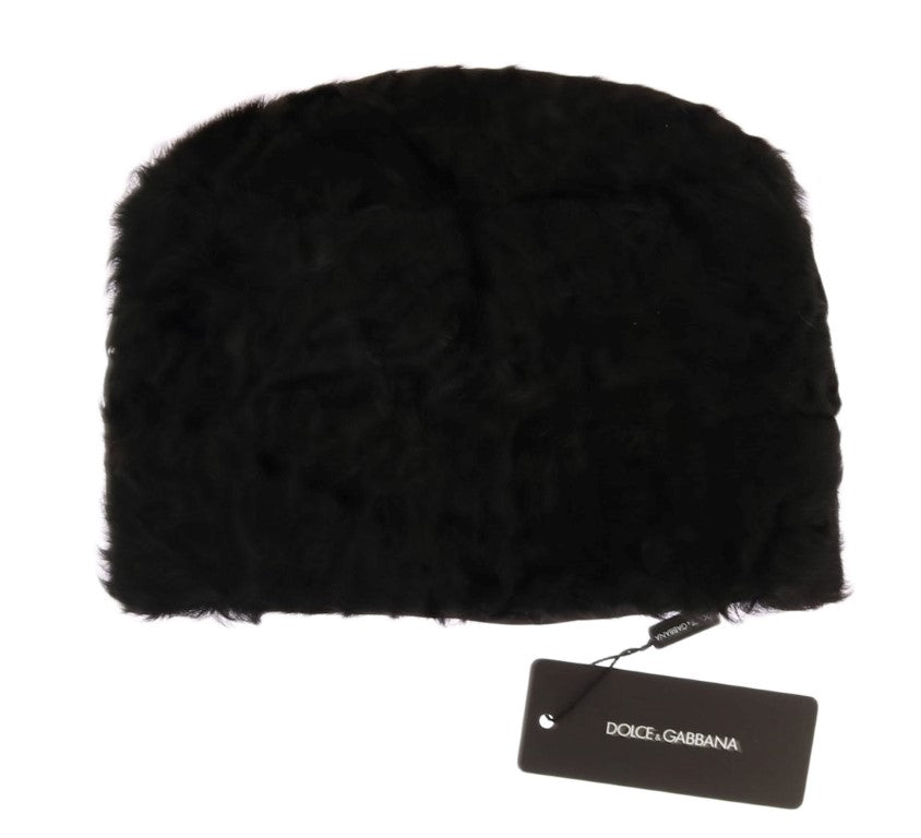 Dolce & Gabbana Elegant Black Xiangao Fur Beanie Hat - Luksusmuotia Dolce & Gabbana - Tutustu YVES JAVANNI® 