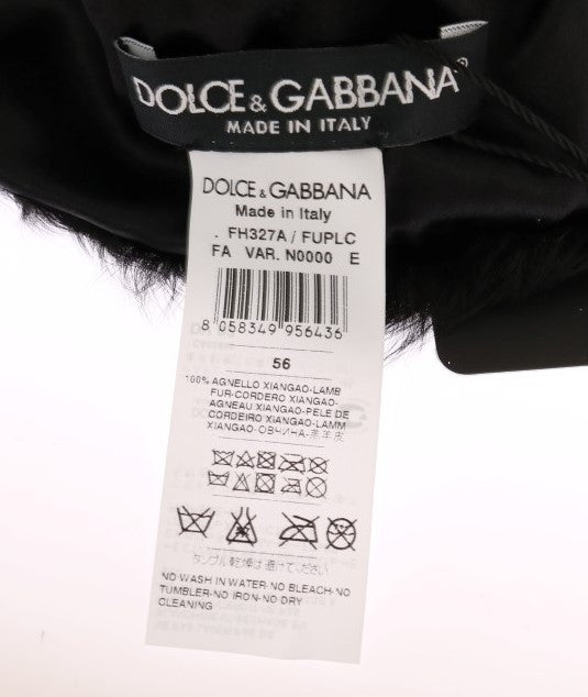 Dolce & Gabbana Elegant Black Xiangao Fur Beanie Hat - Luksusmuotia Dolce & Gabbana - Tutustu YVES JAVANNI® 