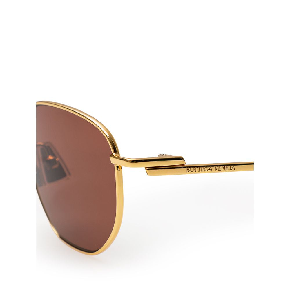 Bottega Veneta Gold Metal Sunglasses - Luksuslaukut ja asusteet Bottega Veneta - Tutustu YVES JAVANNI® 