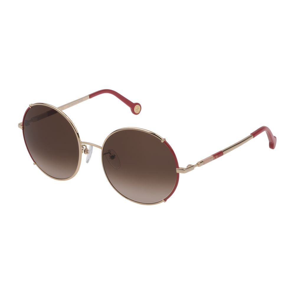 Carolina Herrera Rose Gold Metal Sunglasses - Luksuslaukut ja asusteet Carolina Herrera - Tutustu YVES JAVANNI® 