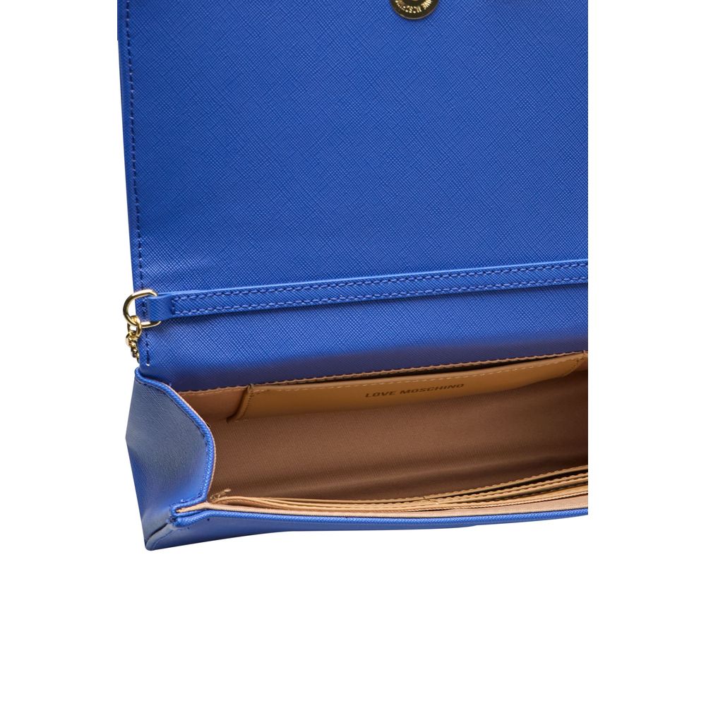 Love Moschino Blue Polyethylene Crossbody Bag - Luksuslaukut ja asusteet Love Moschino - Tutustu YVES JAVANNI® 