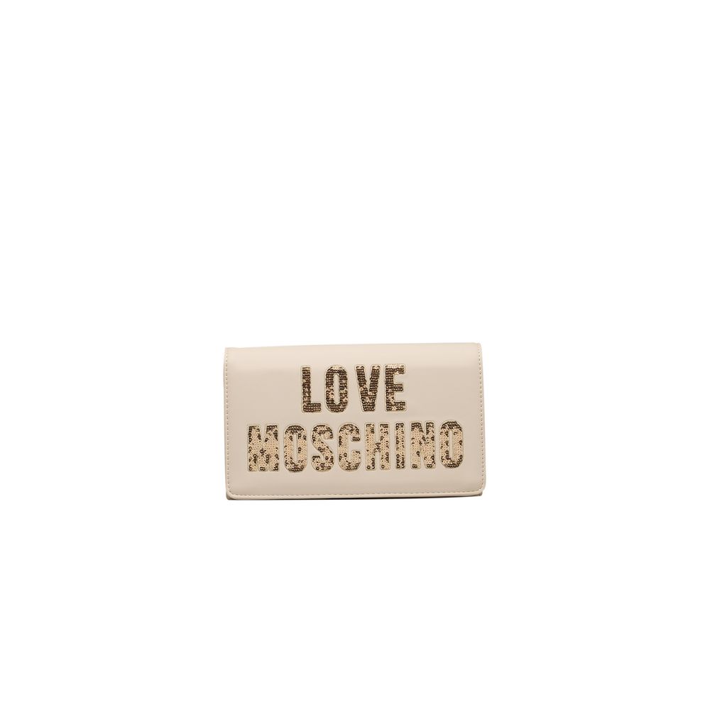 Love Moschino Beige Polyethylene Crossbody Bag - Luksuslaukut ja asusteet Love Moschino - Tutustu YVES JAVANNI® 