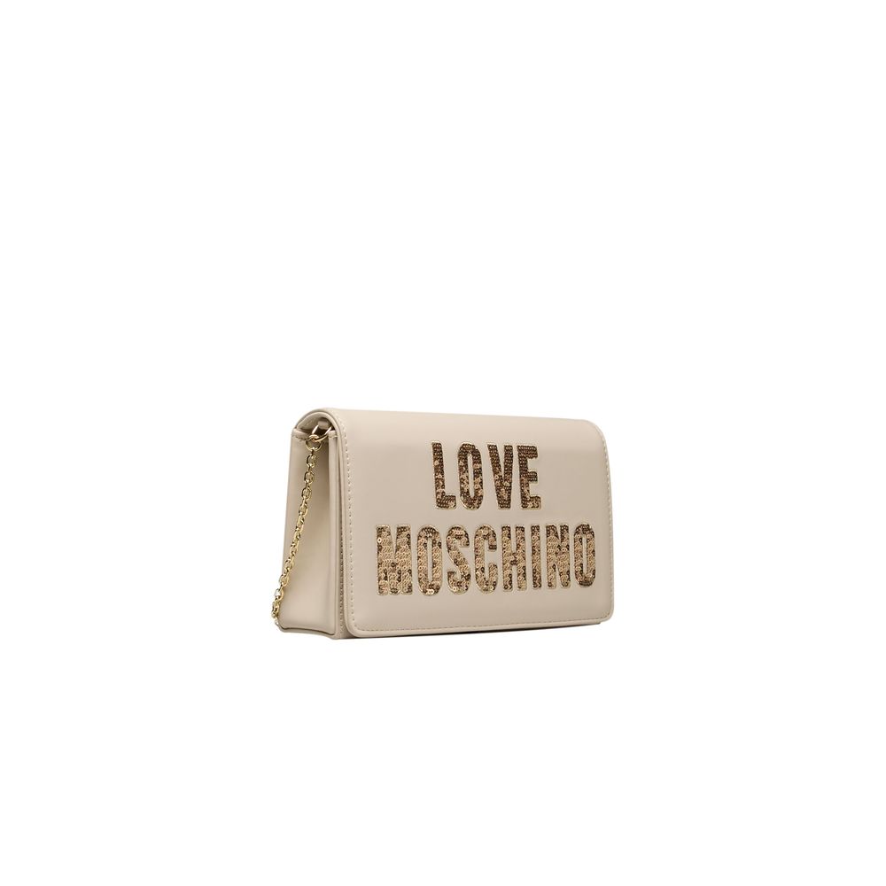 Love Moschino Beige Polyethylene Crossbody Bag - Luksuslaukut ja asusteet Love Moschino - Tutustu YVES JAVANNI® 