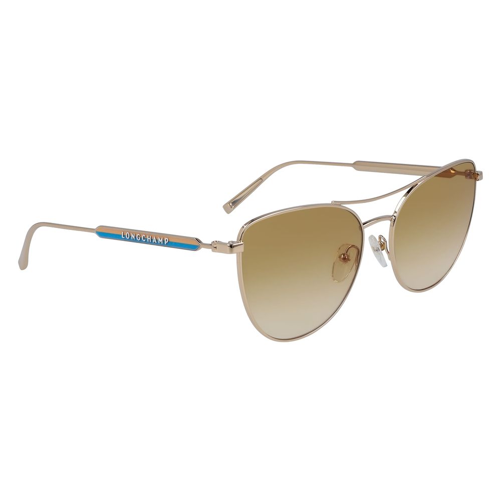 Longchamp Yellow Metal Sunglasses - Luksuslaukut ja asusteet Longchamp - Tutustu YVES JAVANNI® 