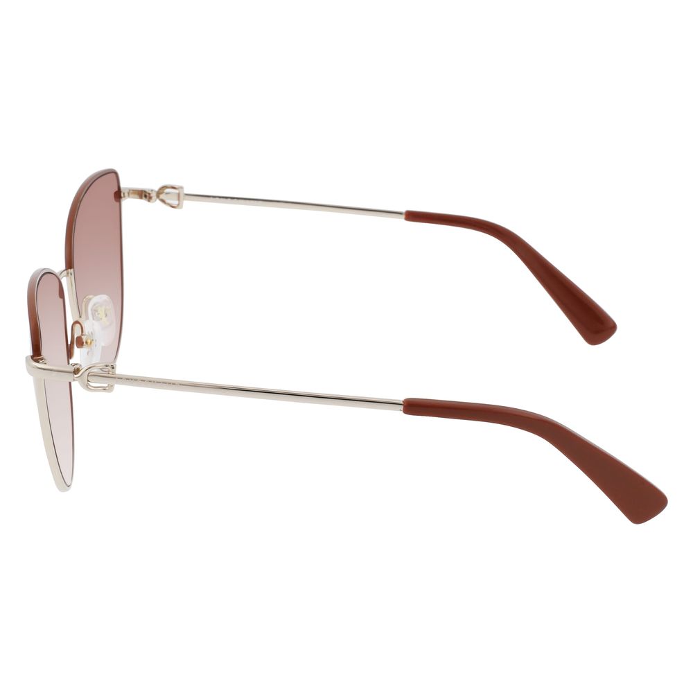 Longchamp Gold Metal Sunglasses - Luksuslaukut ja asusteet Longchamp - Tutustu YVES JAVANNI® 