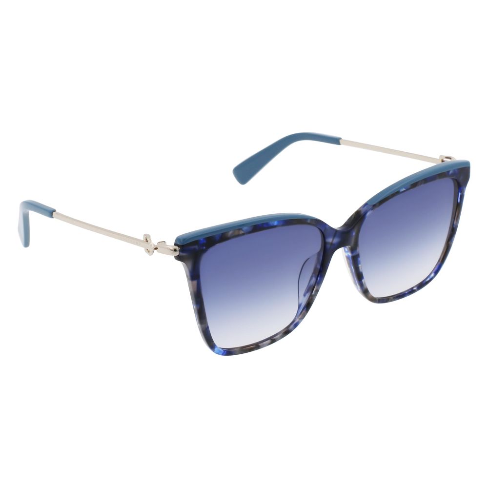 Longchamp Blue Acetate Sunglasses - Luksuslaukut ja asusteet Longchamp - Tutustu YVES JAVANNI® 