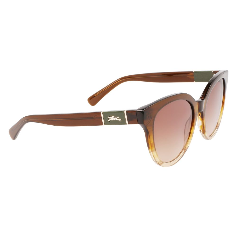 Longchamp Brown Acetate Sunglasses - Luksuslaukut ja asusteet Longchamp - Tutustu YVES JAVANNI® 