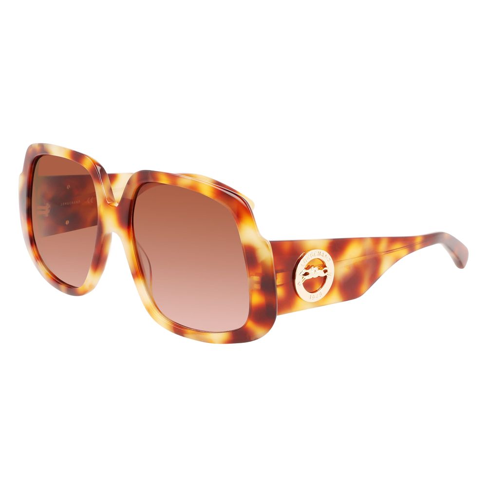 Longchamp Brown Acetate Sunglasses - Luksuslaukut ja asusteet Longchamp - Tutustu YVES JAVANNI® 