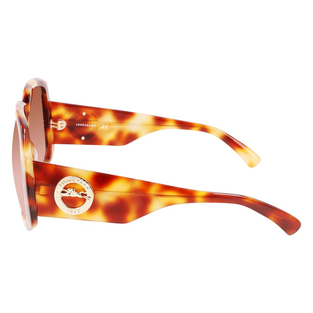 Longchamp Brown Acetate Sunglasses - Luksuslaukut ja asusteet Longchamp - Tutustu YVES JAVANNI® 