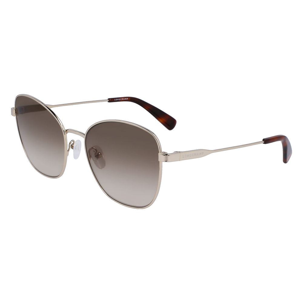 Longchamp Gold Metal Sunglasses - Luksuslaukut ja asusteet Longchamp - Tutustu YVES JAVANNI® 