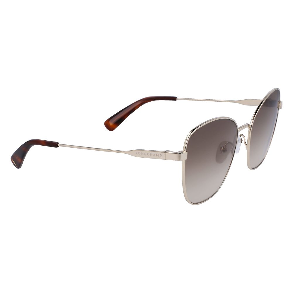 Longchamp Gold Metal Sunglasses - Luksuslaukut ja asusteet Longchamp - Tutustu YVES JAVANNI® 