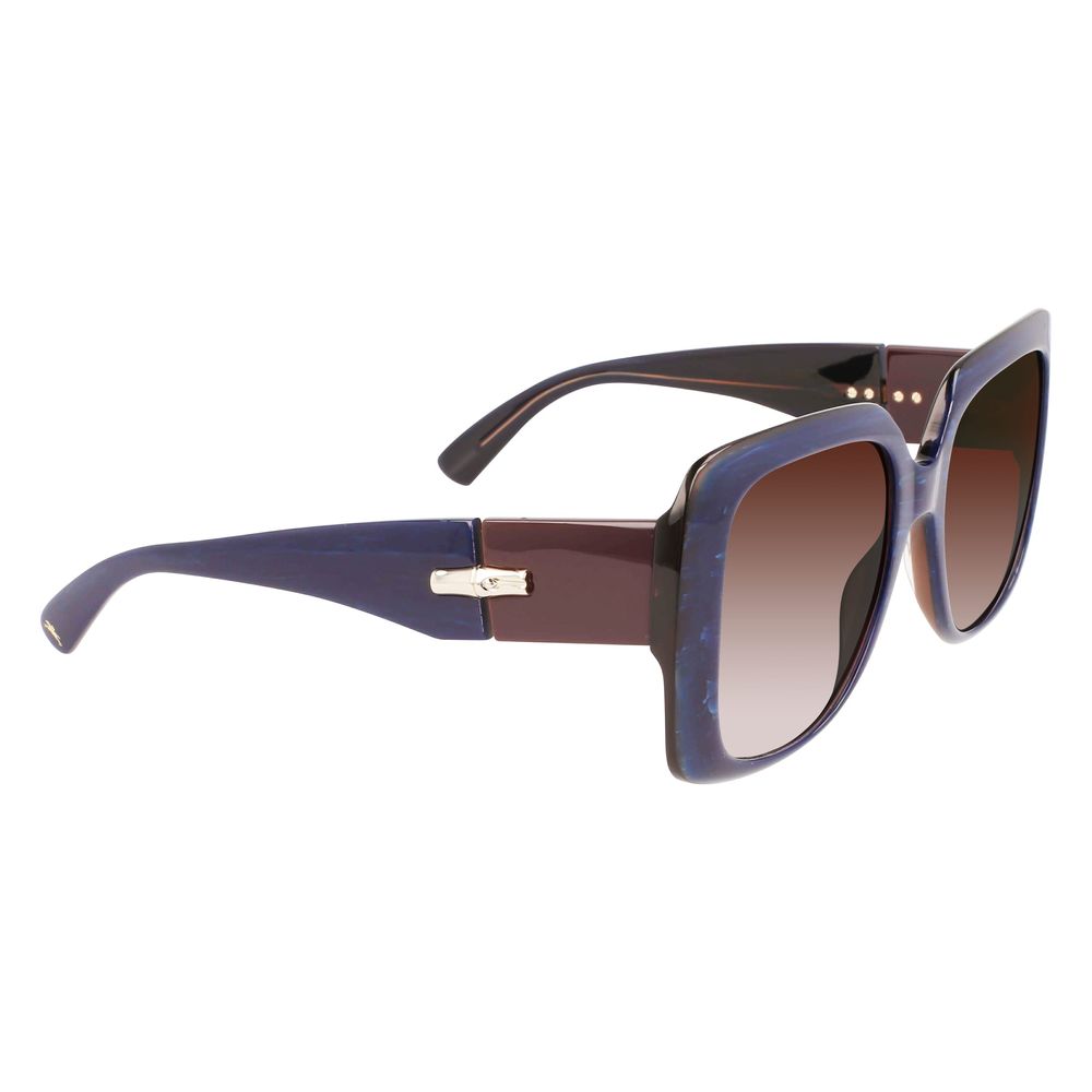 Longchamp Blue Acetate Sunglasses - Luksuslaukut ja asusteet Longchamp - Tutustu YVES JAVANNI® 