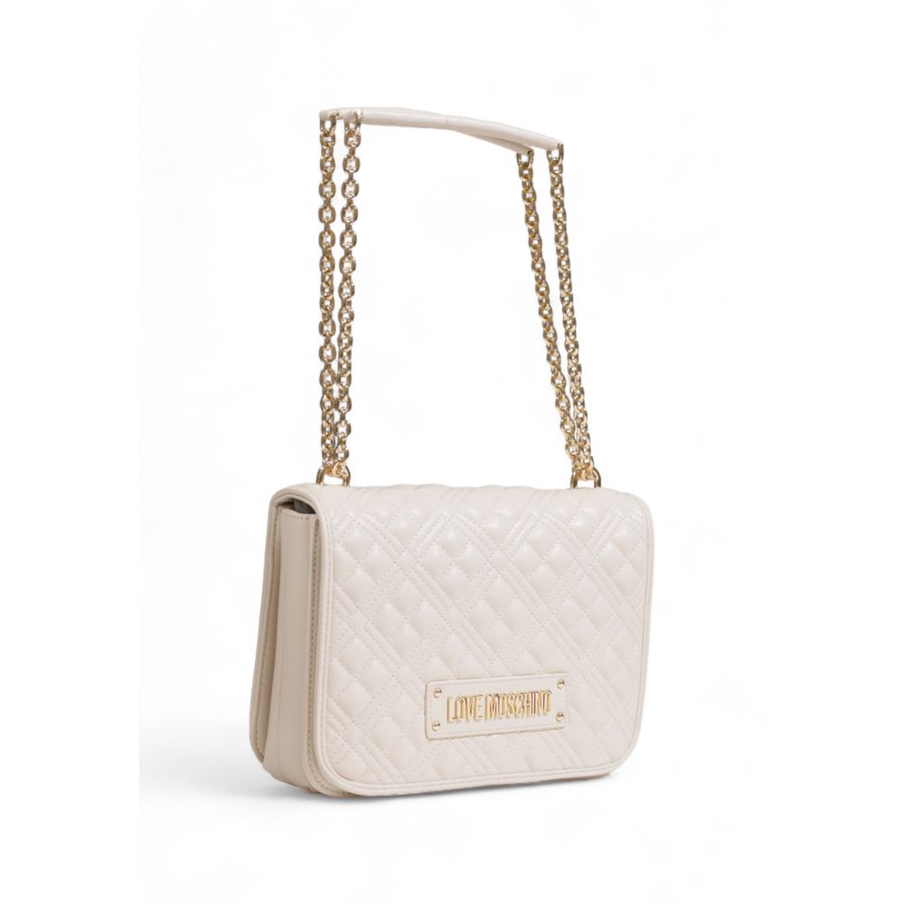 Love Moschino Beige Polyethylene Handbag - Luksuslaukut ja asusteet Love Moschino - Tutustu YVES JAVANNI® 