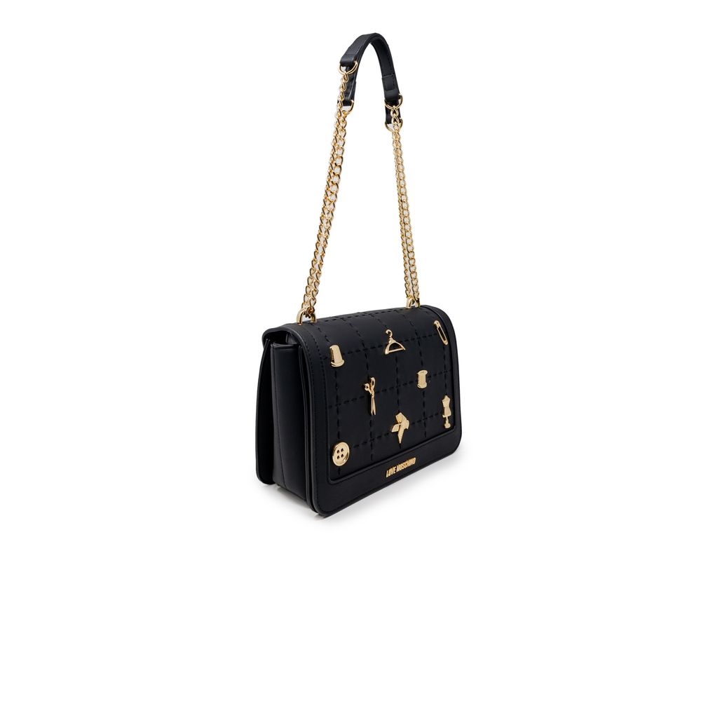 Love Moschino Black Polyethylene Handbag - Luksuslaukut ja asusteet Love Moschino - Tutustu YVES JAVANNI® 