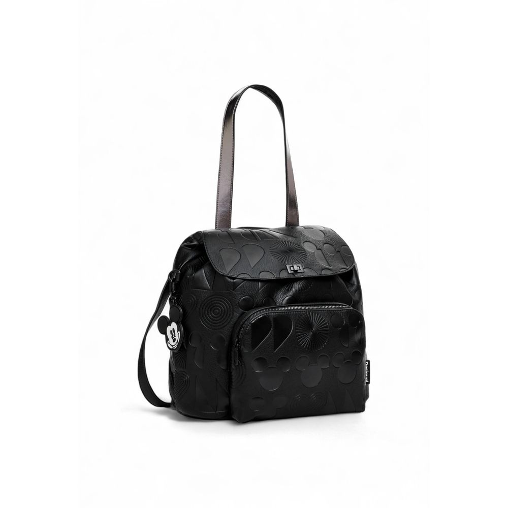 Desigual Black Polyethylene Backpack - Luksuslaukut ja asusteet Desigual - Tutustu YVES JAVANNI® 