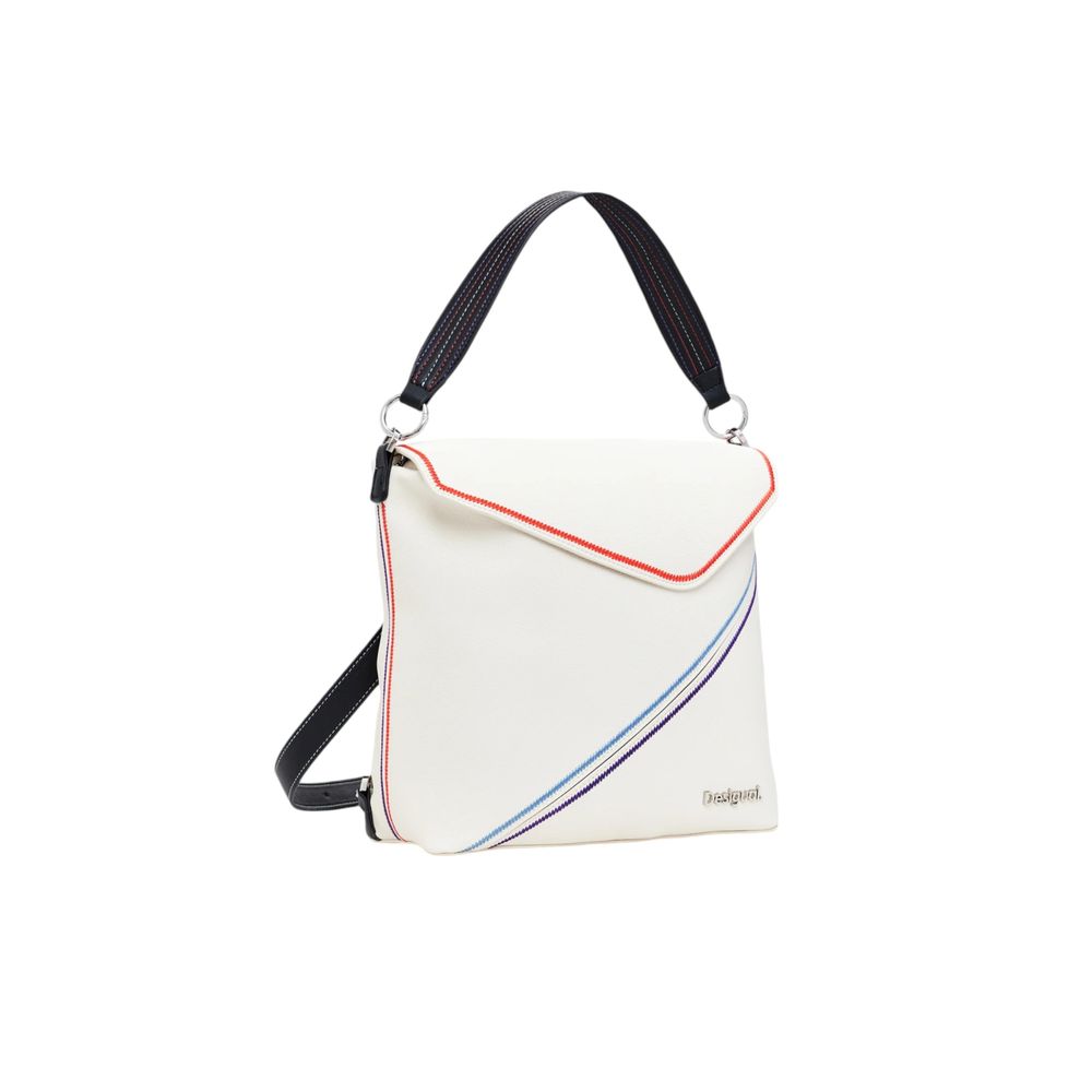 Desigual Cream Polyethylene Backpack - Luksuslaukut ja asusteet Desigual - Tutustu YVES JAVANNI® 