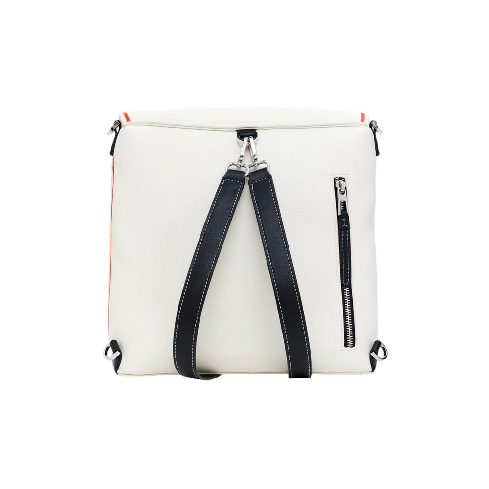 Desigual Cream Polyethylene Backpack - Luksuslaukut ja asusteet Desigual - Tutustu YVES JAVANNI® 