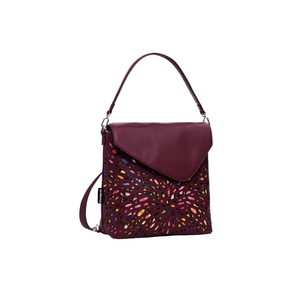 Desigual Bordeaux Polyethylene Backpack - Luksuslaukut ja asusteet Desigual - Tutustu YVES JAVANNI® 