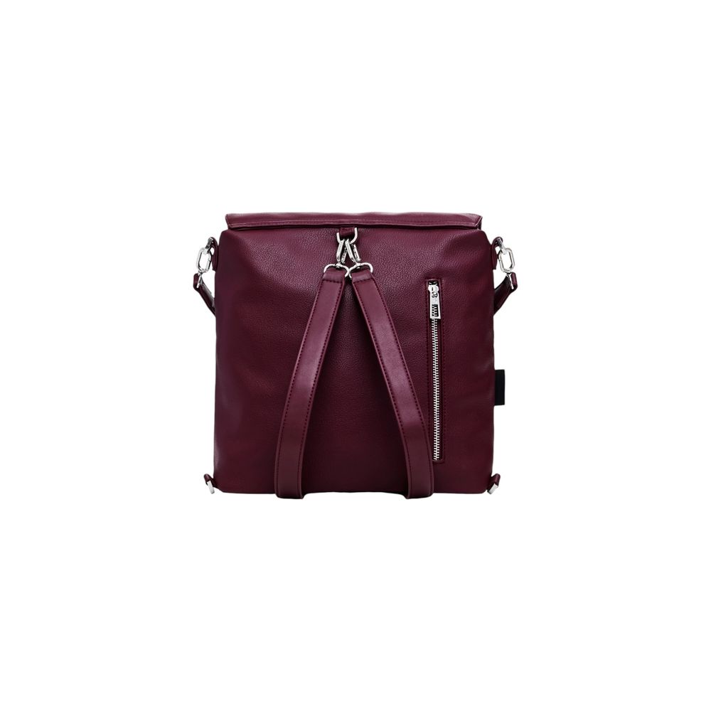 Desigual Bordeaux Polyethylene Backpack - Luksuslaukut ja asusteet Desigual - Tutustu YVES JAVANNI® 