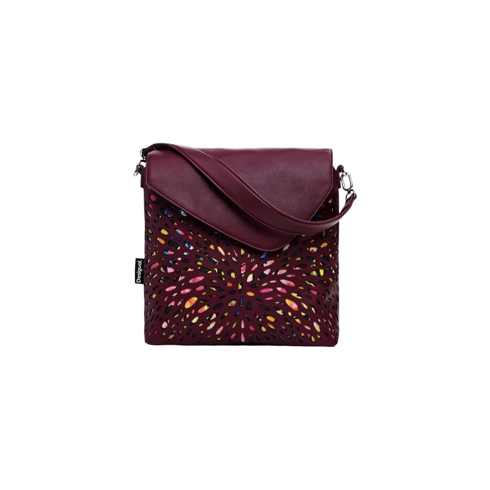 Desigual Bordeaux Polyethylene Backpack - Luksuslaukut ja asusteet Desigual - Tutustu YVES JAVANNI® 