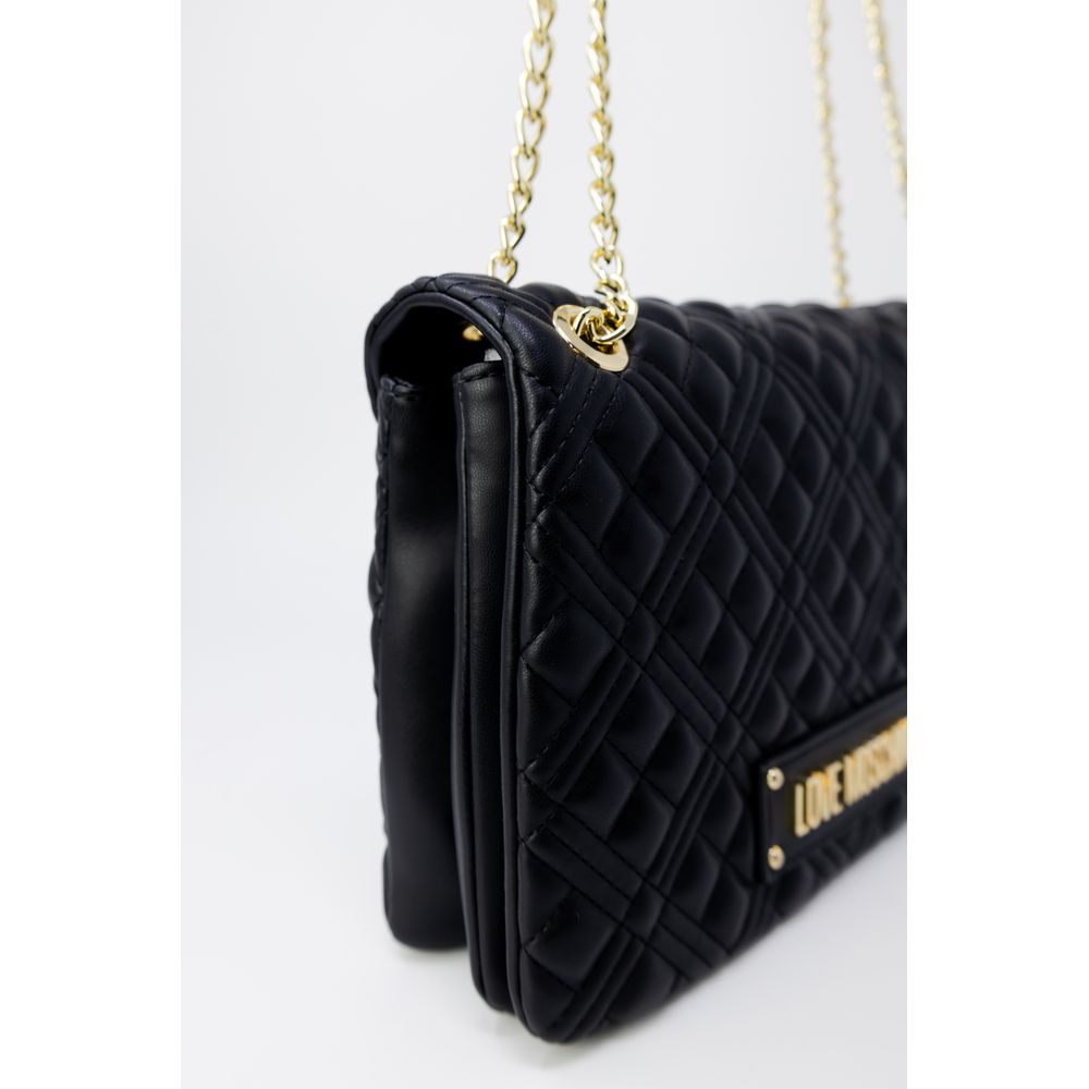 Love Moschino Gold Polyethylene Handbag - Luksuslaukut ja asusteet Love Moschino - Tutustu YVES JAVANNI® 