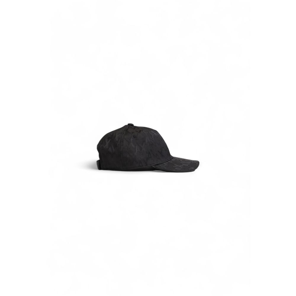 Armani Exchange Black Polyester Hats & Cap