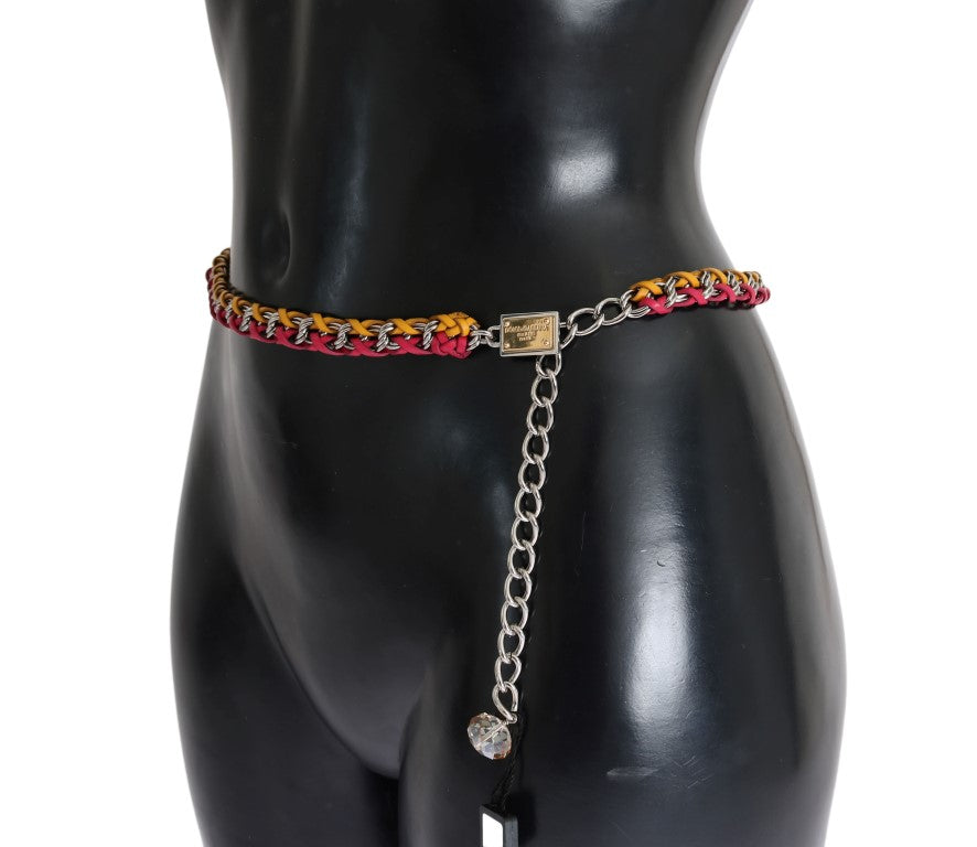 Dolce & Gabbana Elegant Multicolor Crystal-Embellished Belt - Luksusmuotia Dolce & Gabbana - Tutustu YVES JAVANNI® 