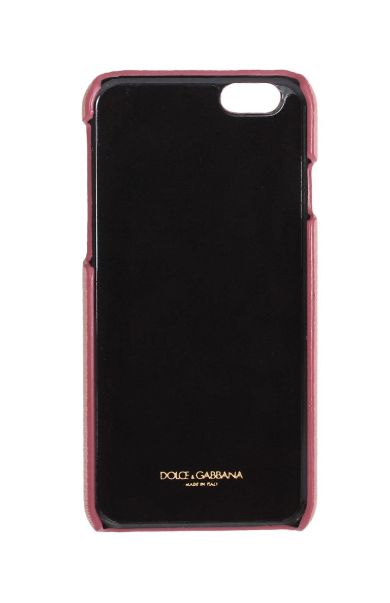 Dolce & Gabbana Chic Pink Leather Crystal iPhone Case - Luksuslaukut ja asusteet Dolce & Gabbana - Tutustu YVES JAVANNI® 