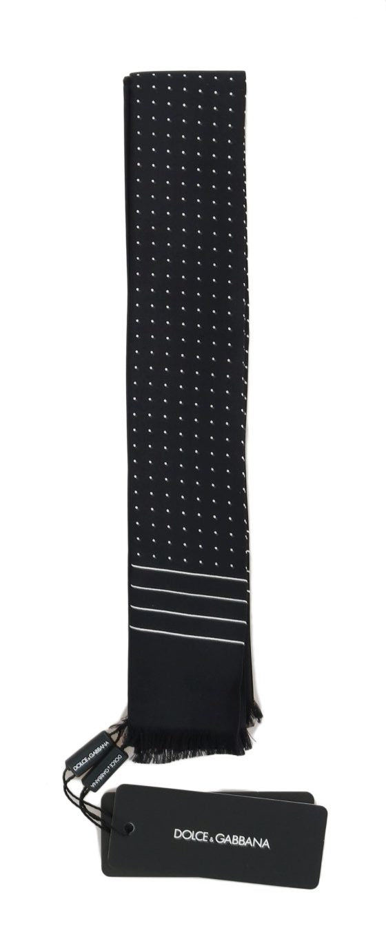 Dolce & Gabbana Elegant Silk Men's Tie Scarf Wrap - Luksuslaukut ja asusteet Dolce & Gabbana - Tutustu YVES JAVANNI® 