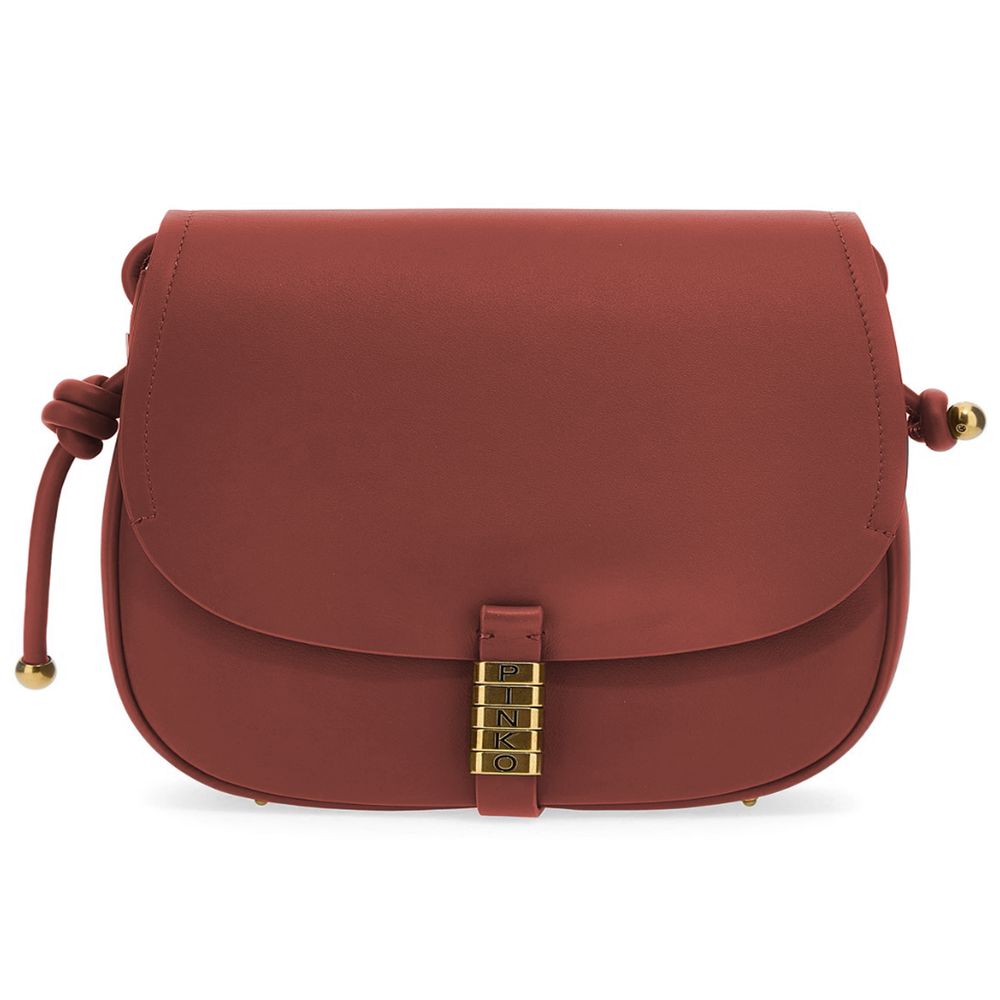 PINKO Red Leather Women Crossbody Bag