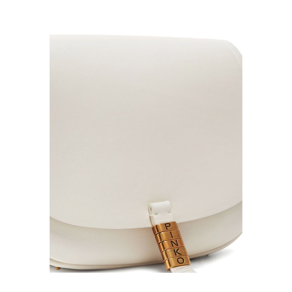 PINKO White Leather Women Crossbody Bag