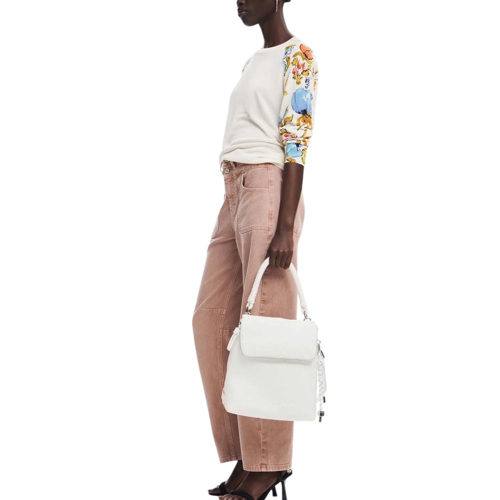 Desigual White Polyethylene Backpack