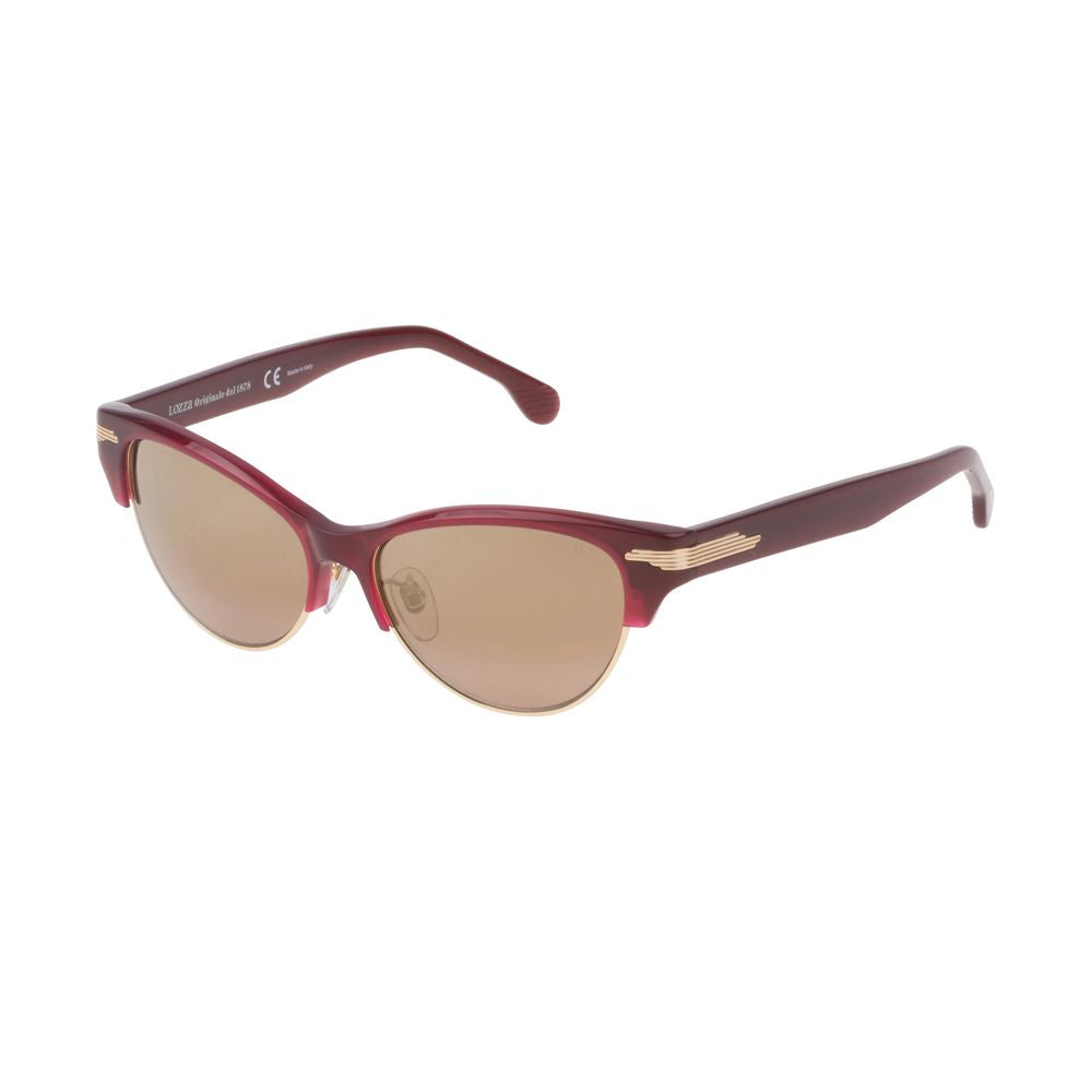 Lozza Bordeaux Metal Sunglasses