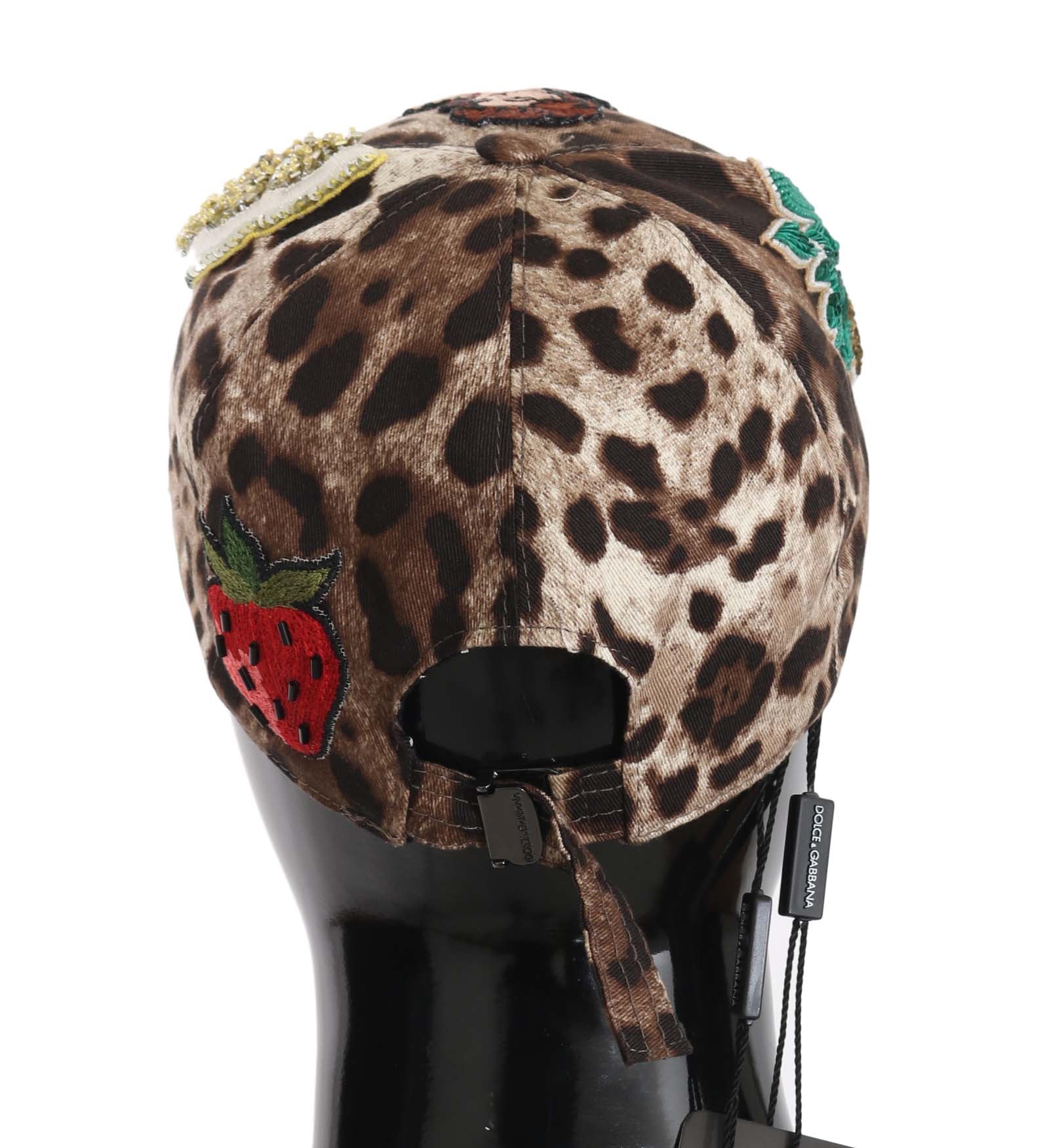 Dolce & Gabbana Elegant Sequined Leopard Baseball Cap - Luksusmuotia Dolce & Gabbana - Tutustu YVES JAVANNI® 