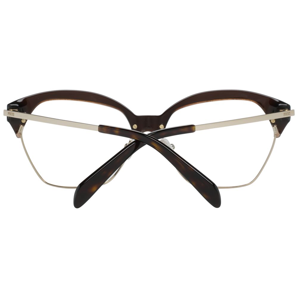 Emilio Pucci Brown Women Optical Frames - Luksusmuotia Emilio Pucci - Tutustu YVES JAVANNI® 