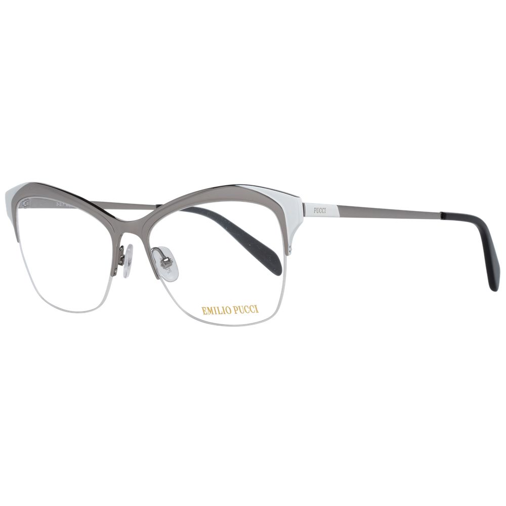 Emilio Pucci Silver Women Optical Frames - Luksusmuotia Emilio Pucci - Tutustu YVES JAVANNI® 