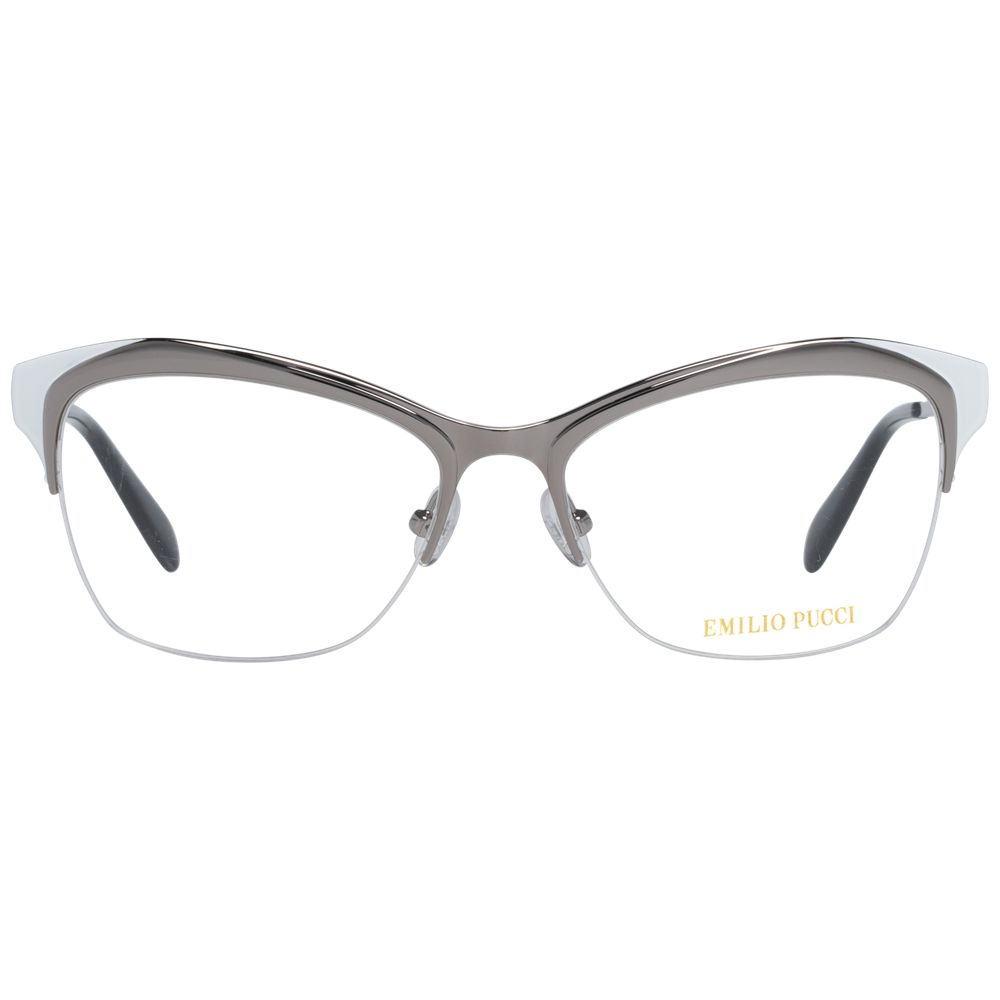 Emilio Pucci Silver Women Optical Frames - Luksusmuotia Emilio Pucci - Tutustu YVES JAVANNI® 