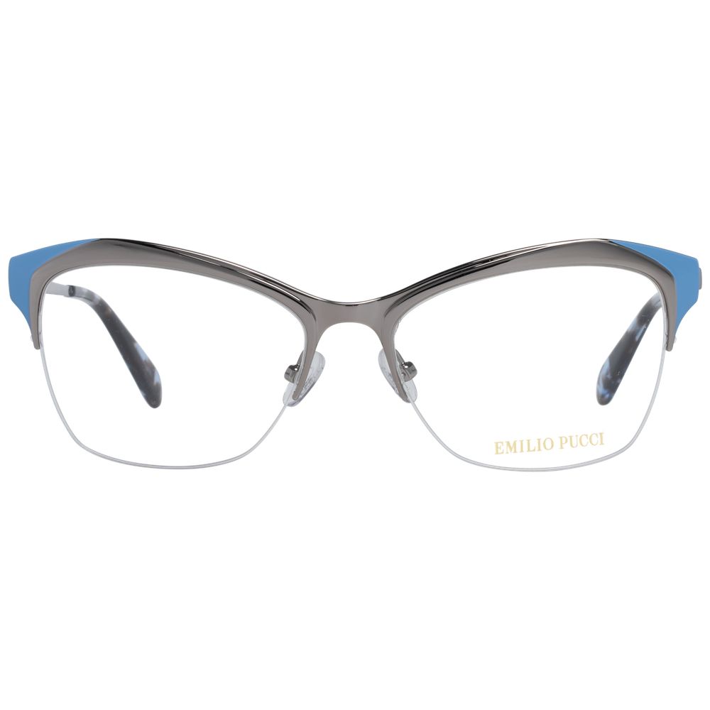 Emilio Pucci Silver Women Optical Frames - Luksusmuotia Emilio Pucci - Tutustu YVES JAVANNI® 