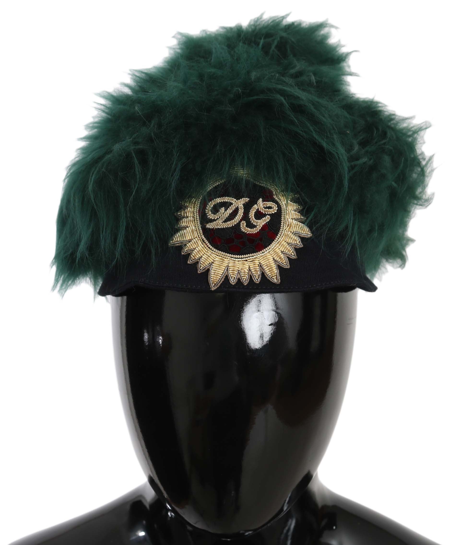 Dolce & Gabbana Elegant Emerald Cashmere Cloche Cap - Luksuslaukut ja asusteet Dolce & Gabbana - Tutustu YVES JAVANNI® 