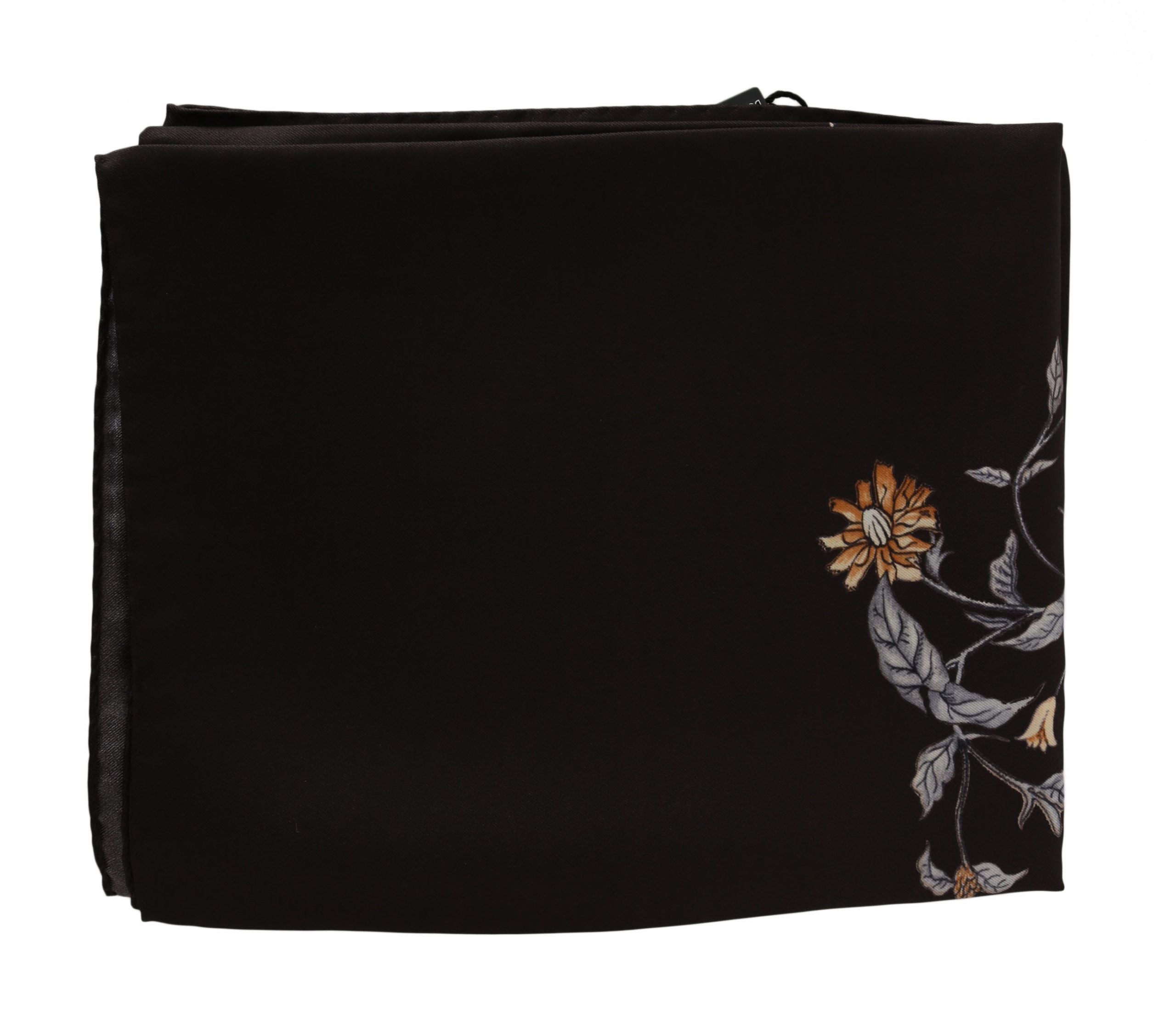 Dolce & Gabbana Elegant Silk Scarf Wrap in Luxe Brown - Luksusmuotia Dolce & Gabbana - Tutustu YVES JAVANNI® 