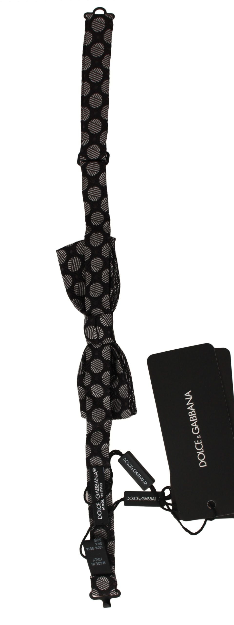 Dolce & Gabbana Elegant Polka Dot Silk Bow Tie - Luksusmuotia Dolce & Gabbana - Tutustu YVES JAVANNI® 