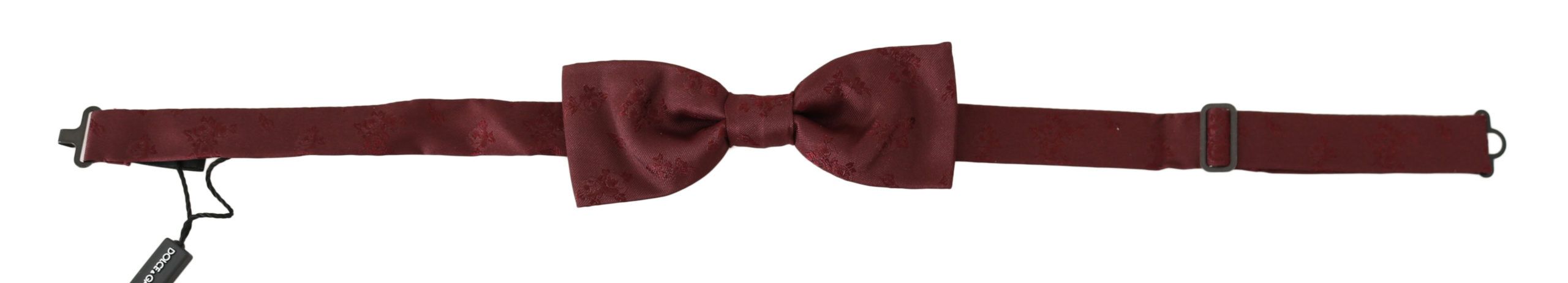 Dolce & Gabbana Elegant Maroon Silk Bow Tie - Luksusmuotia Dolce & Gabbana - Tutustu YVES JAVANNI® 