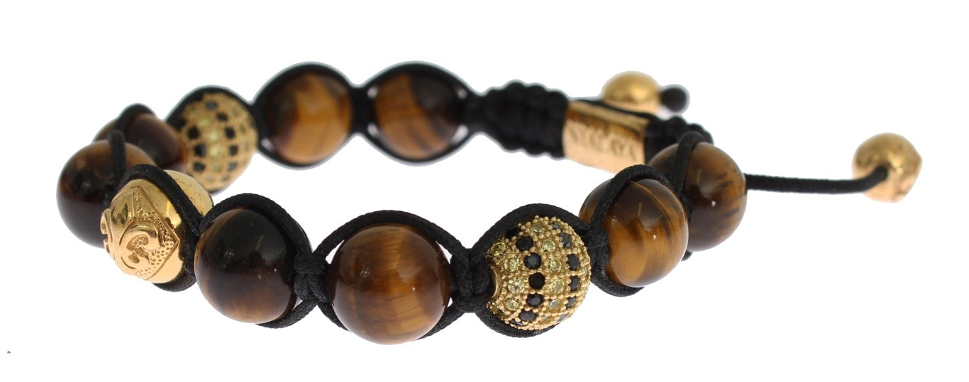 Nialaya Chic Multicolor CZ & Tigers Eye Bracelet - Luksusmuotia Nialaya - Tutustu YVES JAVANNI® 